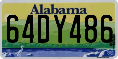 AL license plate 64DY486