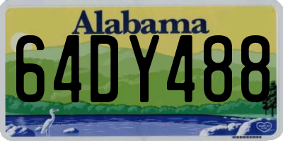 AL license plate 64DY488