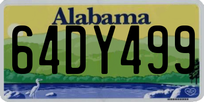 AL license plate 64DY499