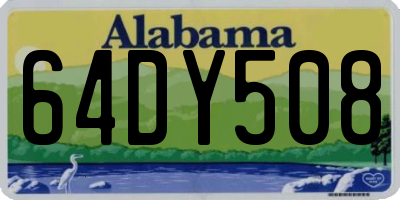 AL license plate 64DY508
