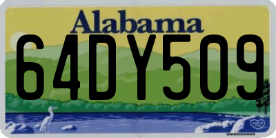AL license plate 64DY509