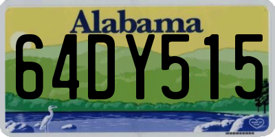 AL license plate 64DY515