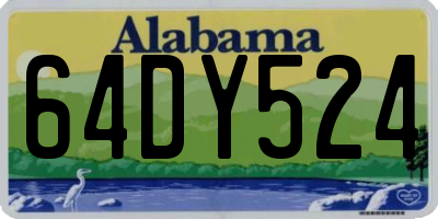 AL license plate 64DY524