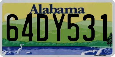 AL license plate 64DY531
