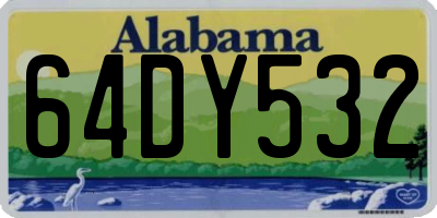 AL license plate 64DY532
