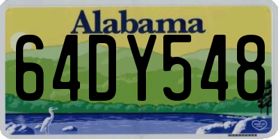 AL license plate 64DY548