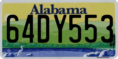 AL license plate 64DY553