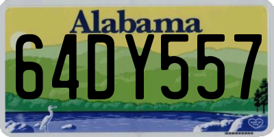 AL license plate 64DY557
