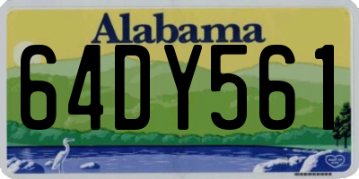 AL license plate 64DY561