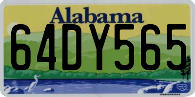 AL license plate 64DY565