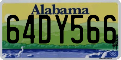AL license plate 64DY566