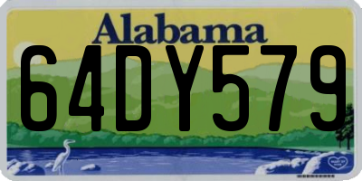 AL license plate 64DY579
