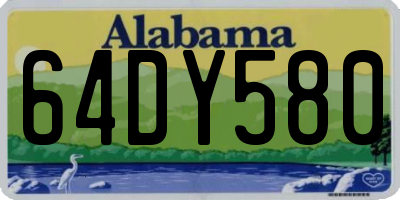 AL license plate 64DY580