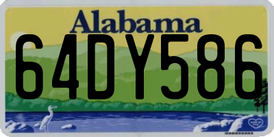 AL license plate 64DY586