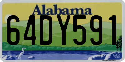 AL license plate 64DY591