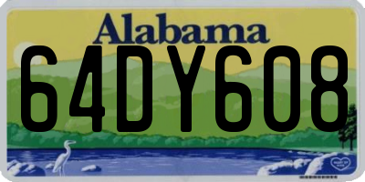 AL license plate 64DY608