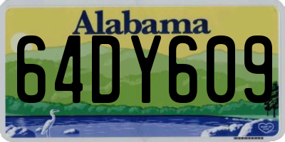 AL license plate 64DY609