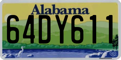 AL license plate 64DY611
