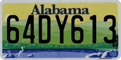 AL license plate 64DY613