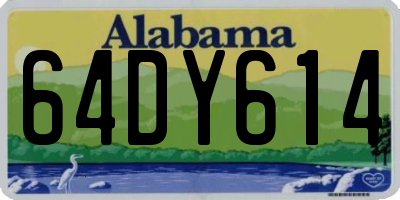 AL license plate 64DY614