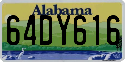 AL license plate 64DY616