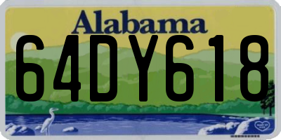 AL license plate 64DY618