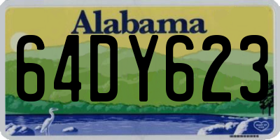 AL license plate 64DY623