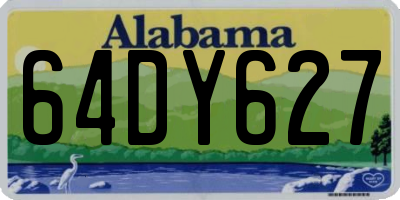 AL license plate 64DY627
