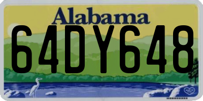 AL license plate 64DY648
