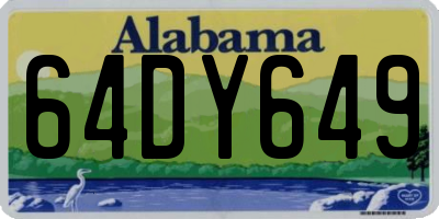 AL license plate 64DY649