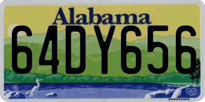 AL license plate 64DY656