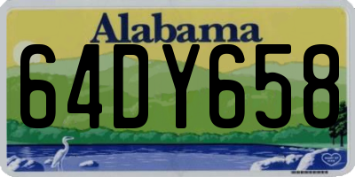 AL license plate 64DY658