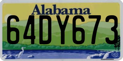 AL license plate 64DY673