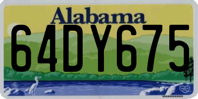 AL license plate 64DY675