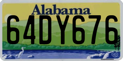 AL license plate 64DY676
