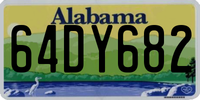 AL license plate 64DY682