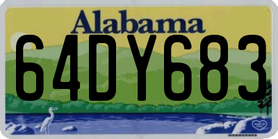 AL license plate 64DY683