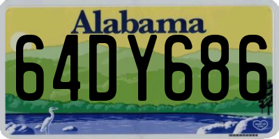 AL license plate 64DY686