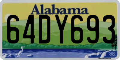 AL license plate 64DY693