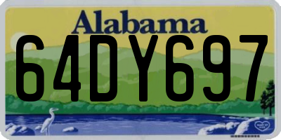 AL license plate 64DY697