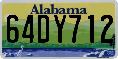 AL license plate 64DY712