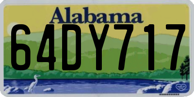 AL license plate 64DY717
