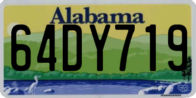 AL license plate 64DY719