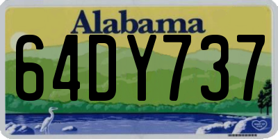 AL license plate 64DY737