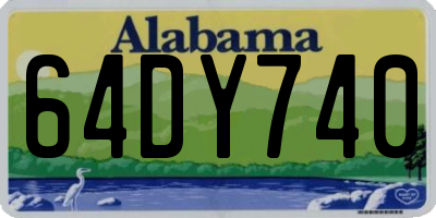 AL license plate 64DY740