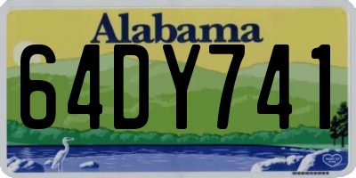 AL license plate 64DY741