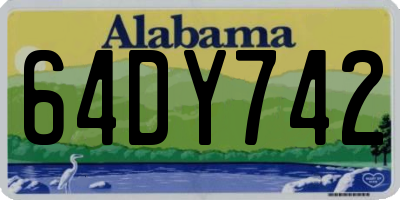 AL license plate 64DY742