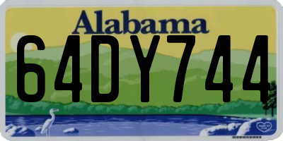 AL license plate 64DY744