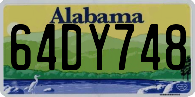 AL license plate 64DY748