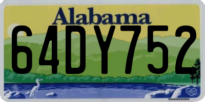 AL license plate 64DY752